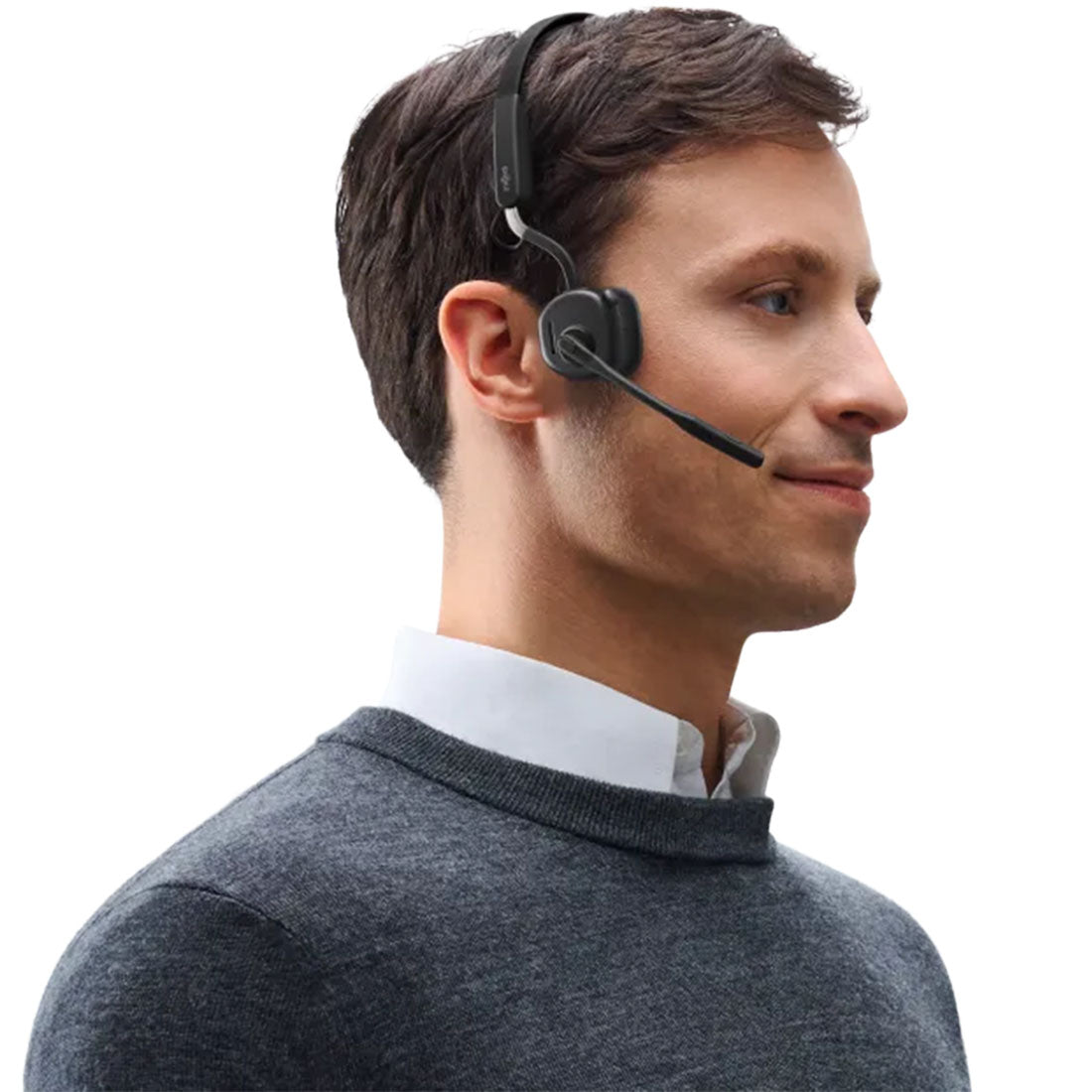 Shokz OpenMeet Bone Conduction Over the Head Stereo Bluetooth Headset