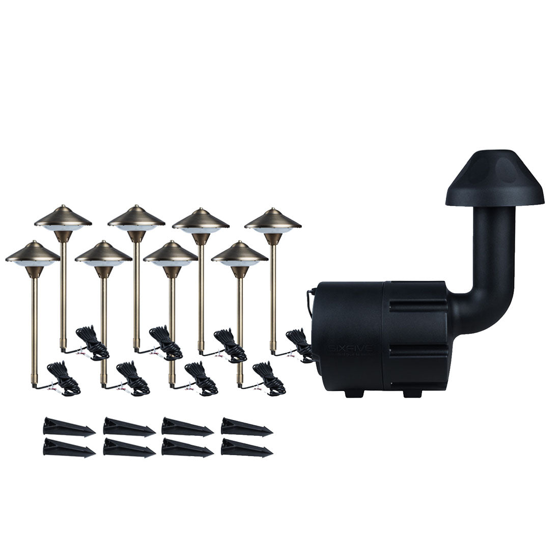 SixFive LSKIT8 Premium Outdoor Speaker Set (LSKIT8BLK)