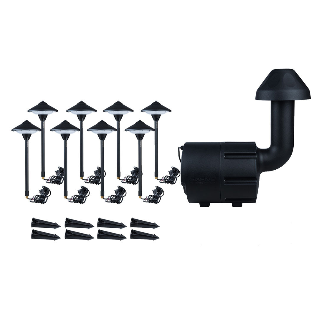SixFive LSKIT8 Premium Outdoor Speaker Set (LSKIT8BLK)