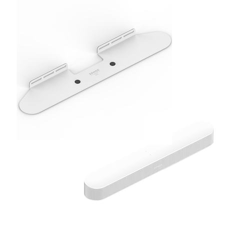 Sonos Beam Gen 2 Compact Soundbar with Wall Mount - Bundle