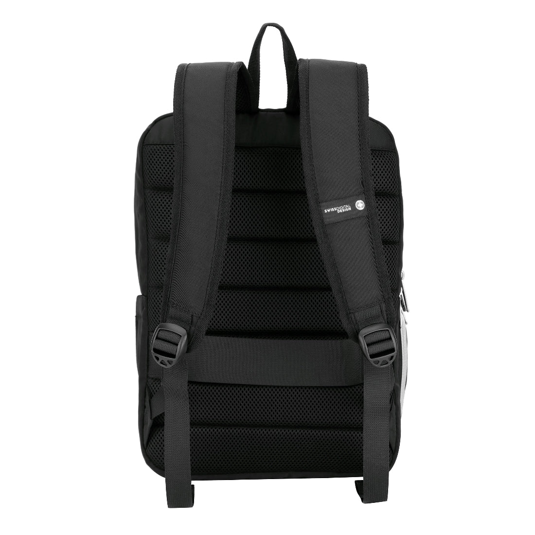 Swissdigital Design SD1006FB-01B KATY ROSE Backpack with SDD Finder - Black Platinum