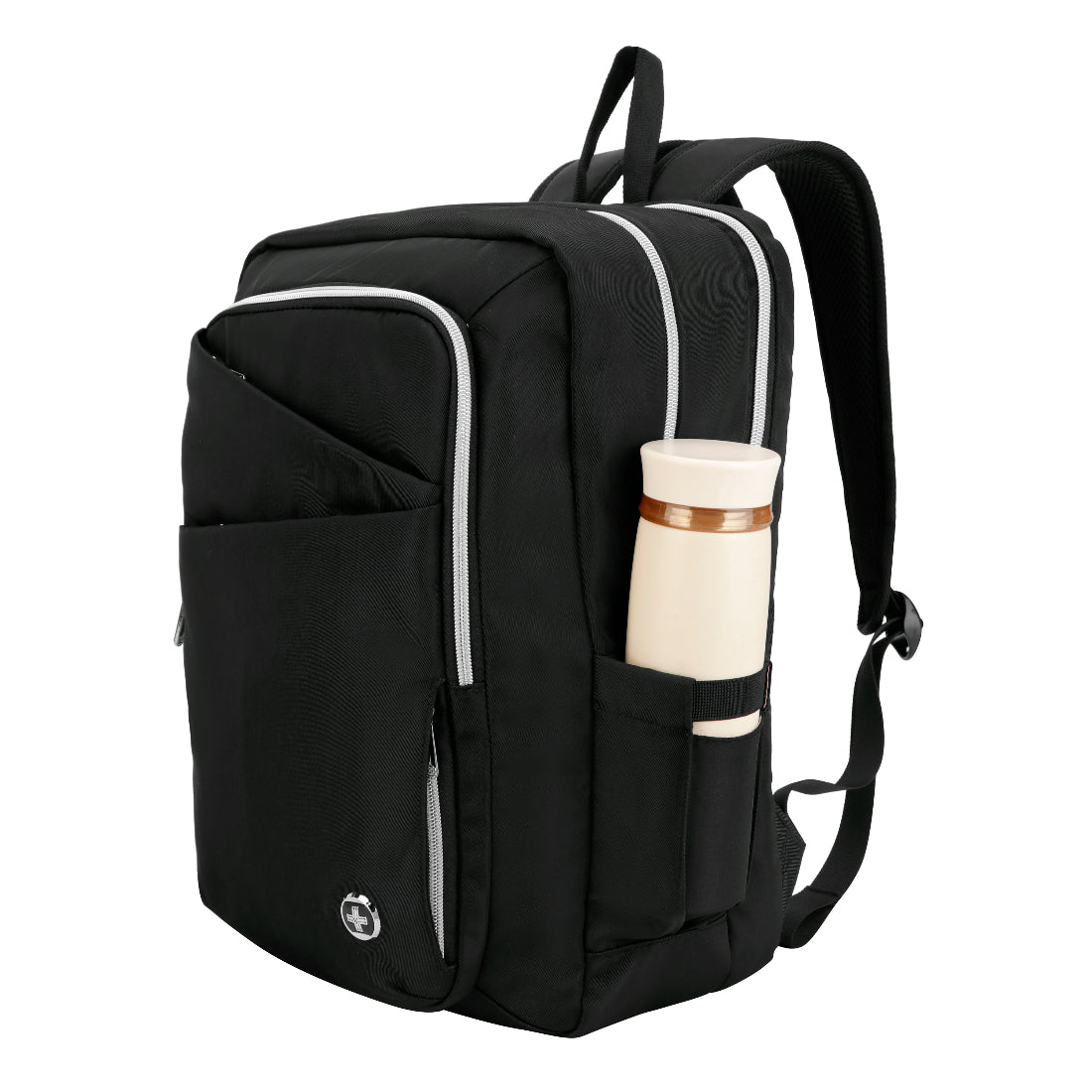 Swissdigital Design SD1006FB-01B KATY ROSE Backpack with SDD Finder - Black Platinum