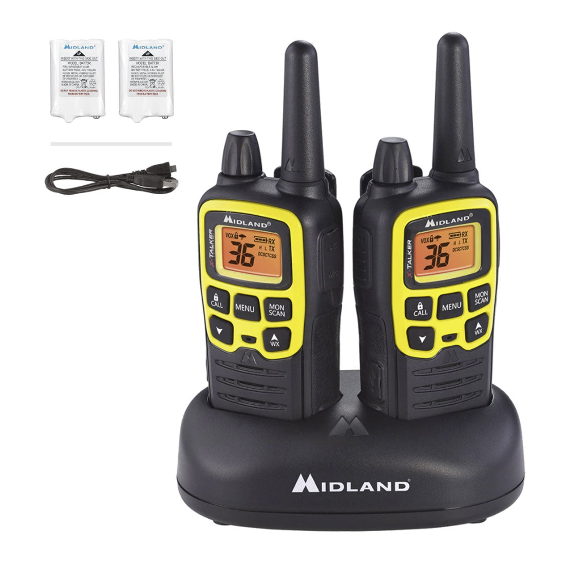 Midland T61VP3F X-Talker 36-Channel Two-Way Radios - Yellow