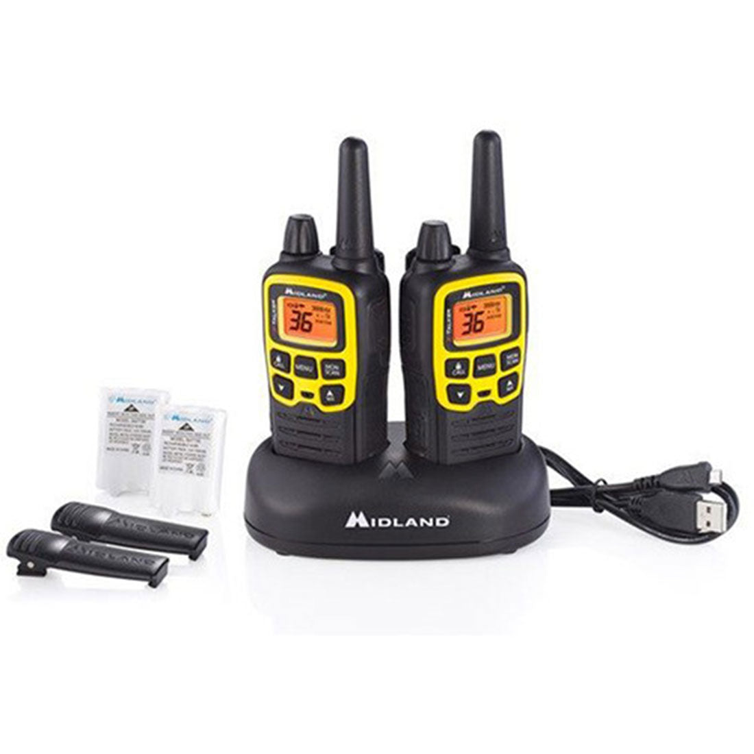 Midland T61VP3F X-Talker 36-Channel Two-Way Radios - Yellow