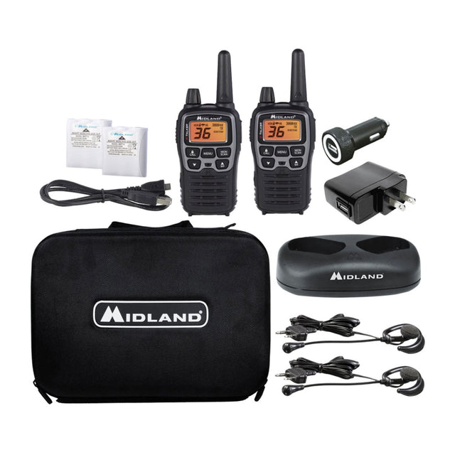 Midland T77VP5F X-Talker 36-Channel Two-Way Radios - Extreme Duo Pack - Black