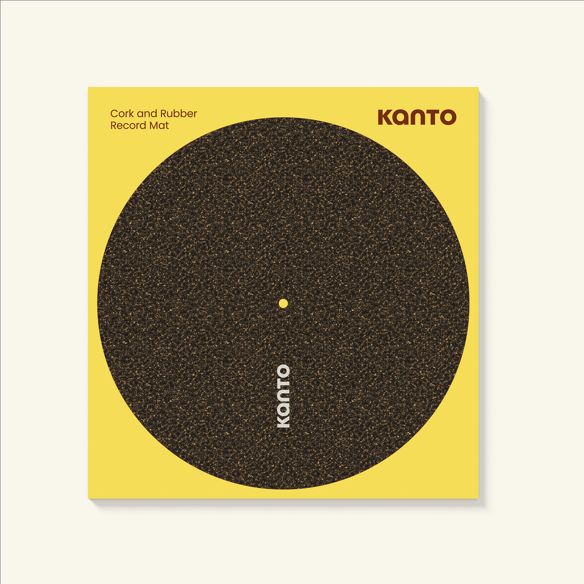 Kanto TT-CRM Cork & Rubber Turntable Mat with Anti-Static Design - Black
