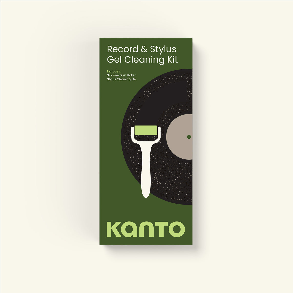 Kanto TT-GKIT Record And Stylus Cleaning Kit with Silicone Dust Roller - Black