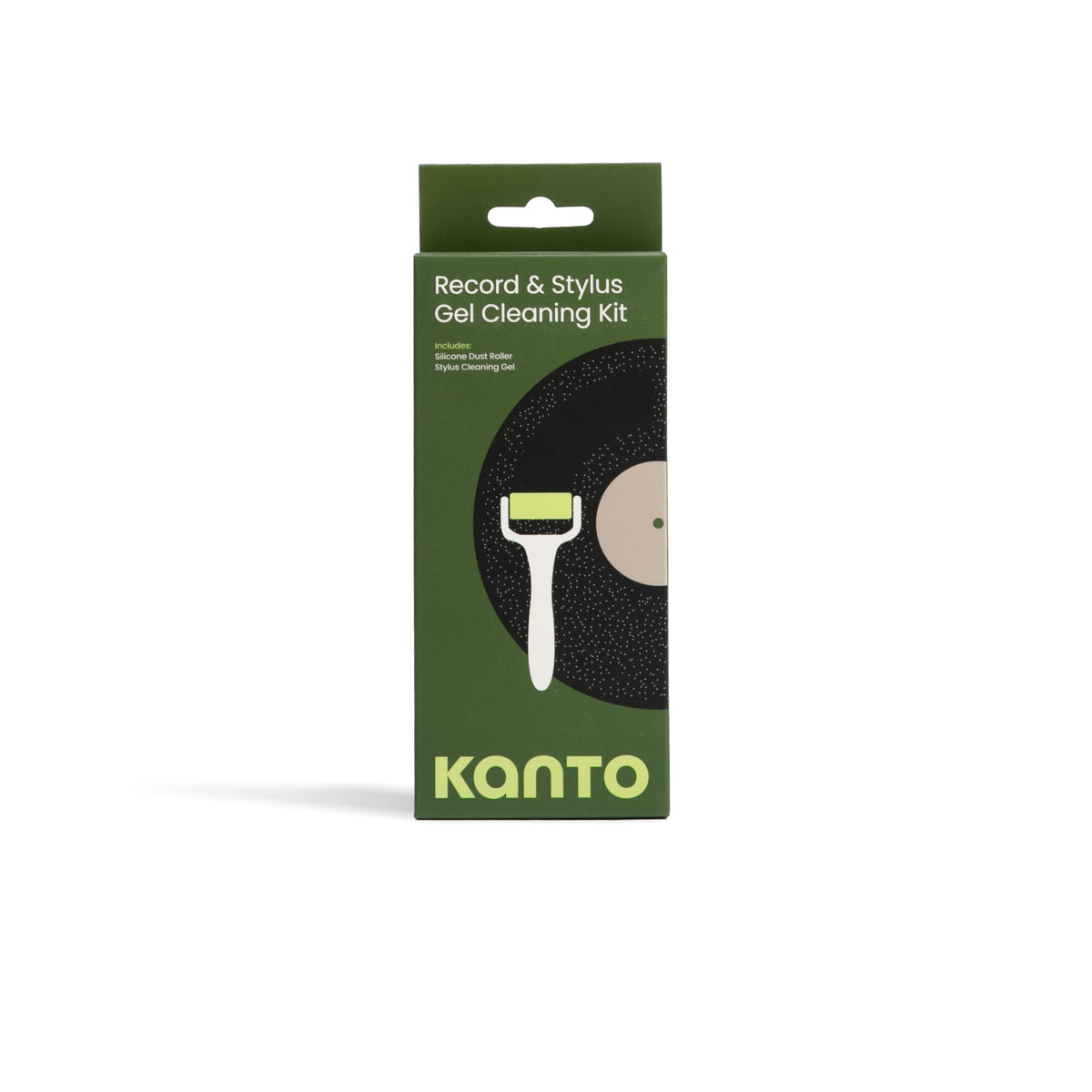 Kanto TT-GKIT Record And Stylus Cleaning Kit with Silicone Dust Roller - Black