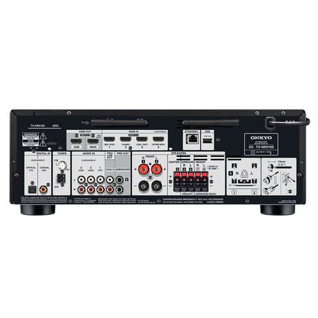 Onkyo TX-NR5100 7.2 Channel Network A/V Receiver | Magnat MSC252B Center Channel Speaker Bundle