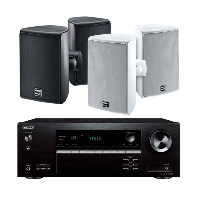 Onkyo TX-NR5100 7.2 Channel Network A/V Receiver | Magnat Symbol X 130 Outdoor Speakers - 2 Pairs - Bundle