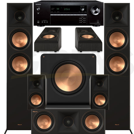 Onkyo TX-NR5100 A/V Receiver | Klipsch RP-5000FBII Reference Premier MK-II 7.1 Speaker Bundle #1