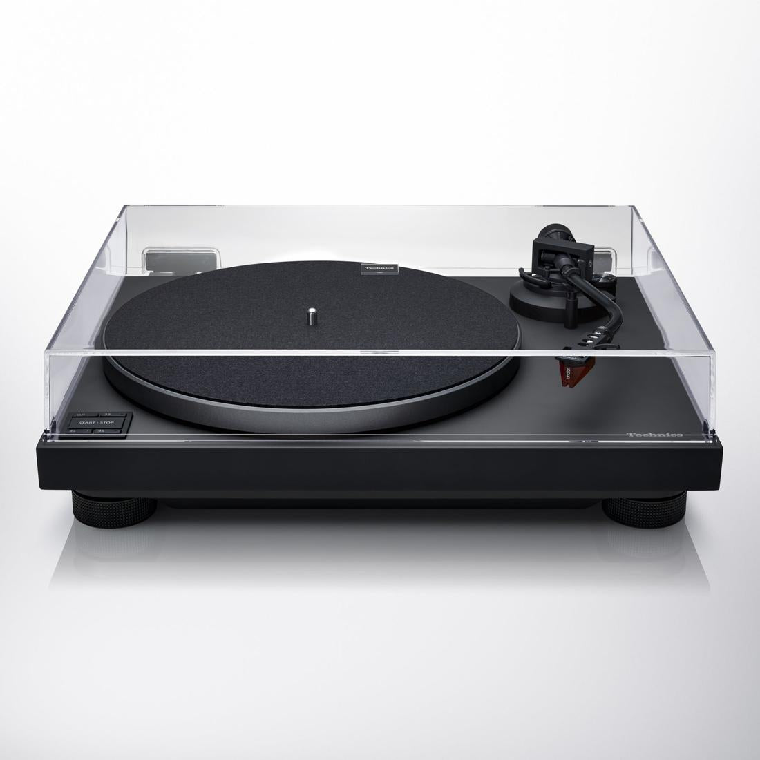 Technics SL-50C turntable in Black finish with dust cover