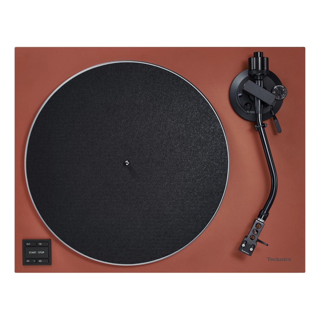 Technics SL-50C in Terracotta Brown, top-view