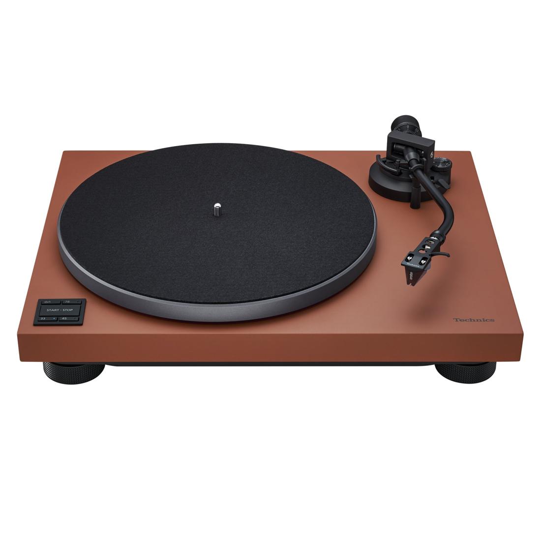 Technics SL-50C Turntable in Terracotta Brown