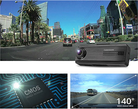Thinkware F200PROD32CH F200 PRO Front and Rear Full HD 1080p Dash Cam Bundle