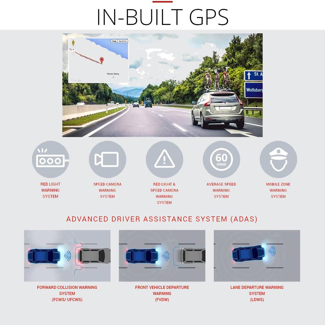 Thinkware Q850H32 2-Channel 2K (1440P) Dash Cam with WiFi & 32GB SD Card