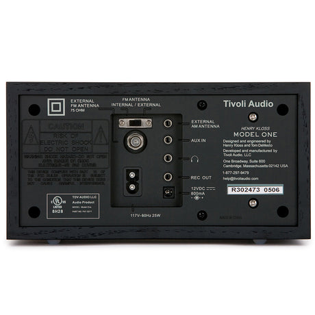 Tivoli M1BBS Model One AM/FM Table Radio - Black (M1BBS)