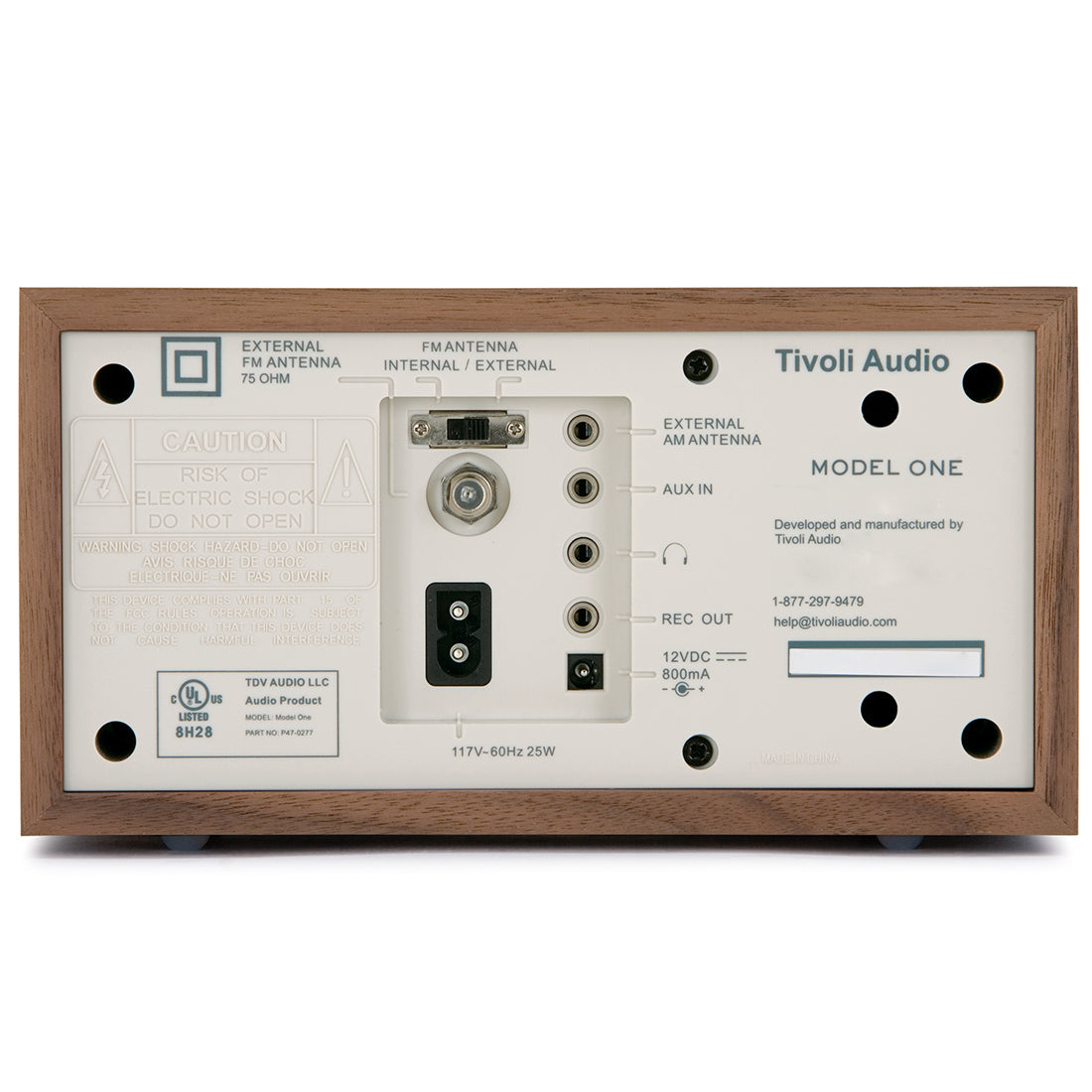Tivoli M1CLA Model One AM/FM Table Radio - Walnut (M1CLA)
