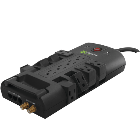 Ultralink PS1200R 12 Outlet Multimedia Surge Protector