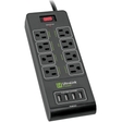 Ultralink PS800U 8 Outlet Multimedia Surge Protector