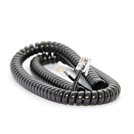 Ultralink UHS87BL Telephone Coil Cord – 12FT – Black