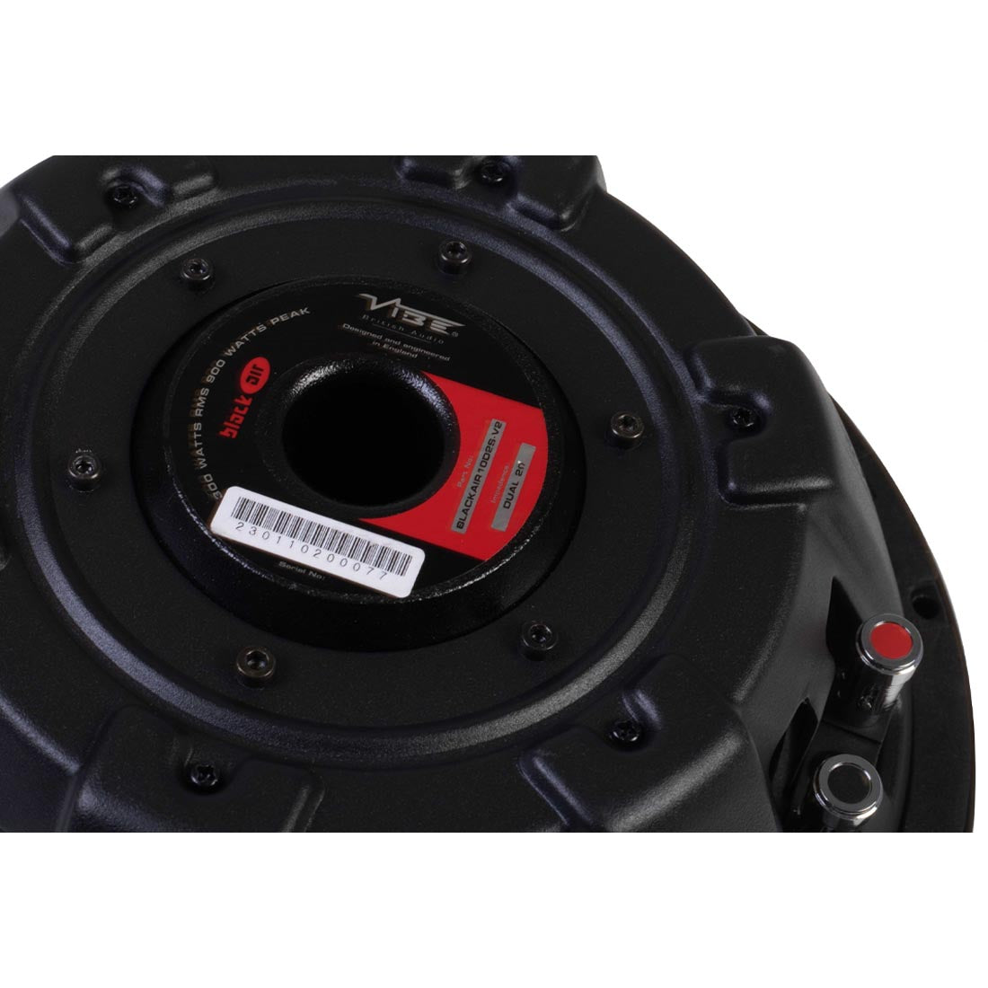 Vibe Audio BA10D2S-V2 Black Air Pro Series 10" Shallow DVC Car Subwoofer