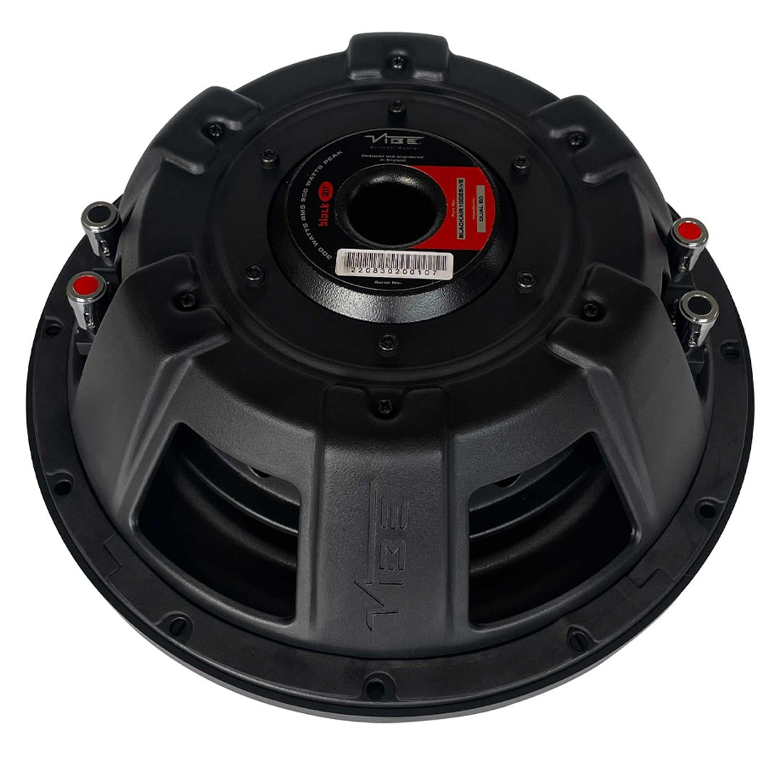 Vibe Audio BA10D2S-V2 Black Air Pro Series 10" Shallow DVC Car Subwoofer