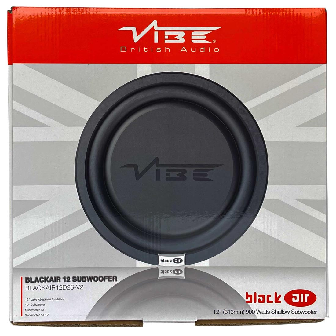 Vibe Audio BA12D2S-V2 Black Air Pro Series 12" Shallow DVC Car Subwoofer