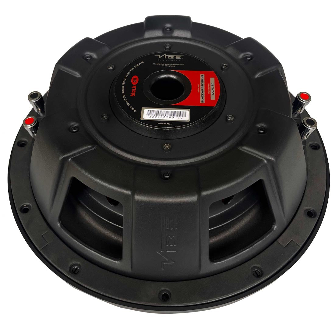 Vibe Audio BA12D2S-V2 Black Air Pro Series 12" Shallow DVC Car Subwoofer