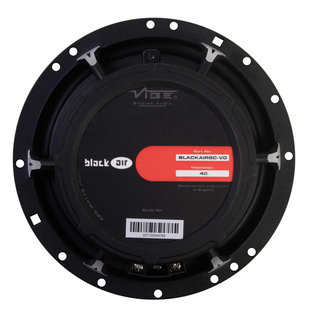 Vibe Audio BA6C-V0 Black Air Pro Series 6" Component Speaker System