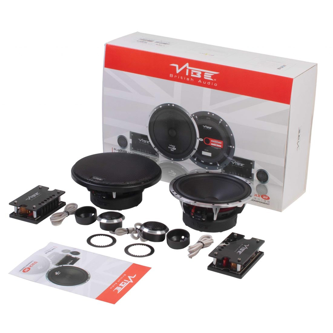 Vibe Audio BA6C-V0 Black Air Pro Series 6" Component Speaker System