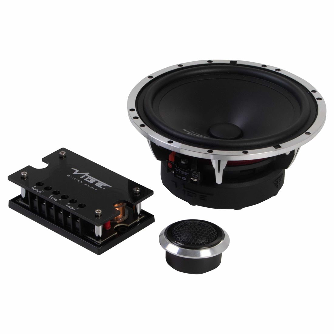 Vibe Audio BA6C-V0 Black Air Pro Series 6" Component Speaker System