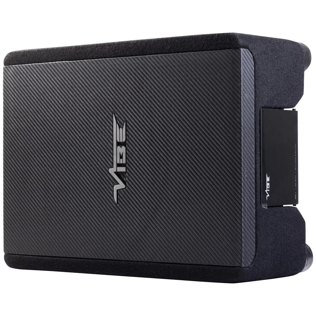 Vibe Audio BA10ASQ-V4 Black Air 10" Shallow Active Loaded Subwoofer Enclosure - Each (BA10ASQV4)