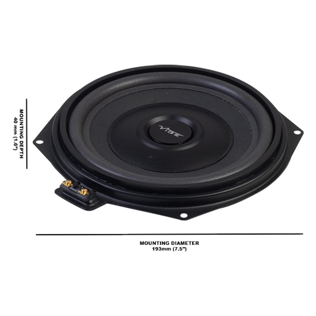 Vibe Optisound OS-BMW82V3 OEM 8" 2-Ohm Underseat Subwoofers for Select BMWs – Pair