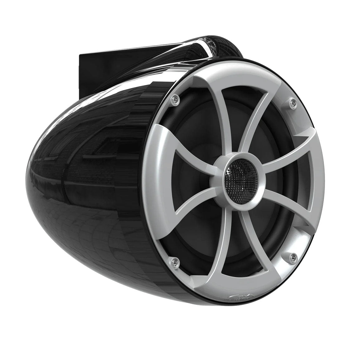 Wet Sounds ICON8B-SCV2 8" Marine Speakers with Swivel Clamp - Black - Pair