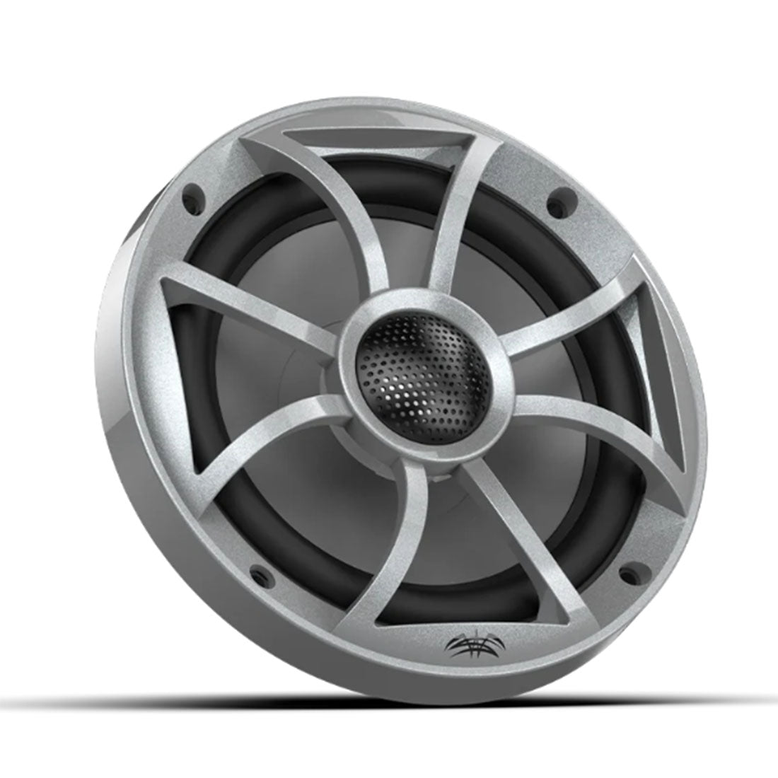 Wet Sounds RECON6-SRGB 6.5" RGB Marine Speakers with Silver Grilles - Black - Pair