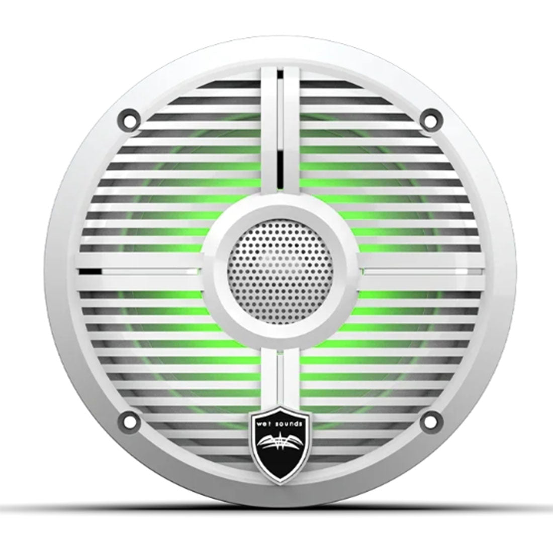Wet Sounds RECON6XW-WRGB 6.5" Marine Speakers with RBG LED Lights - White - Pair