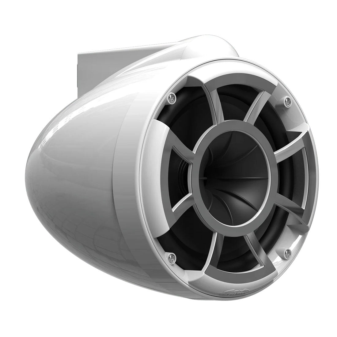 Wet Sounds REV8W-SCV2 8" Marine Tower Speakers with Swivel Clamp - White - Pair
