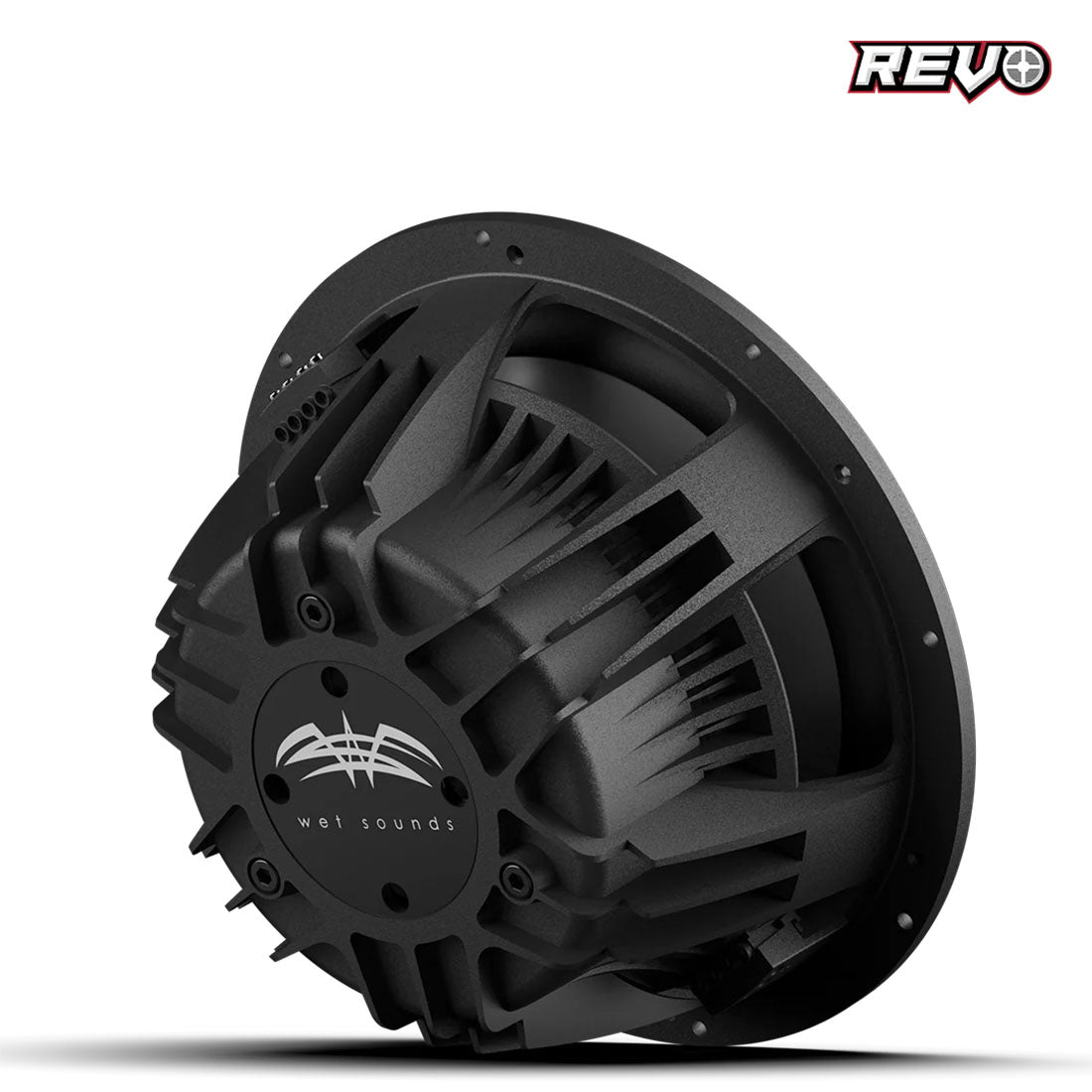 Wet Sounds REVO12FAS2V3 12" 2-Ohm Free-air Marine Subwoofer - Black - Each