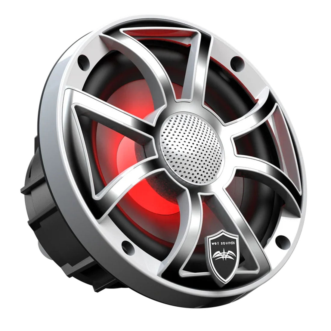 Wet Sounds REVO6-XS-W-SSV3 6.5" Marine Speaker with RBG Lights - White Stainless Steel - Pair