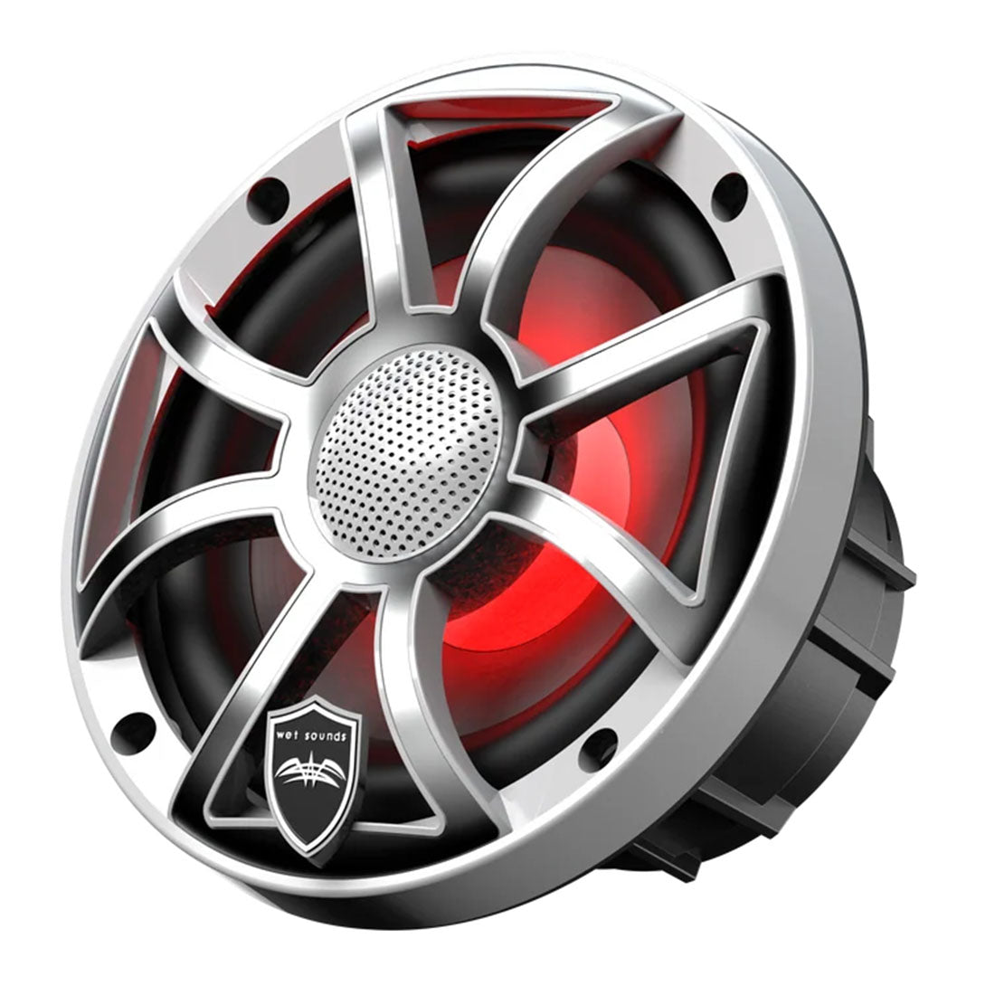 Wet Sounds REVO6-XS-W-SSV3 6.5" Marine Speaker with RBG Lights - White Stainless Steel - Pair