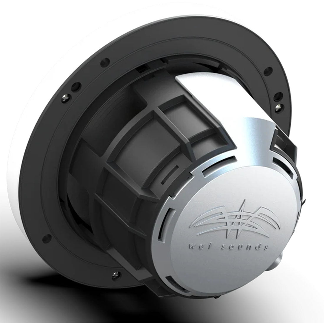 Wet Sounds REVO6-XS-W-SSV3 6.5" Marine Speaker with RBG Lights - White Stainless Steel - Pair