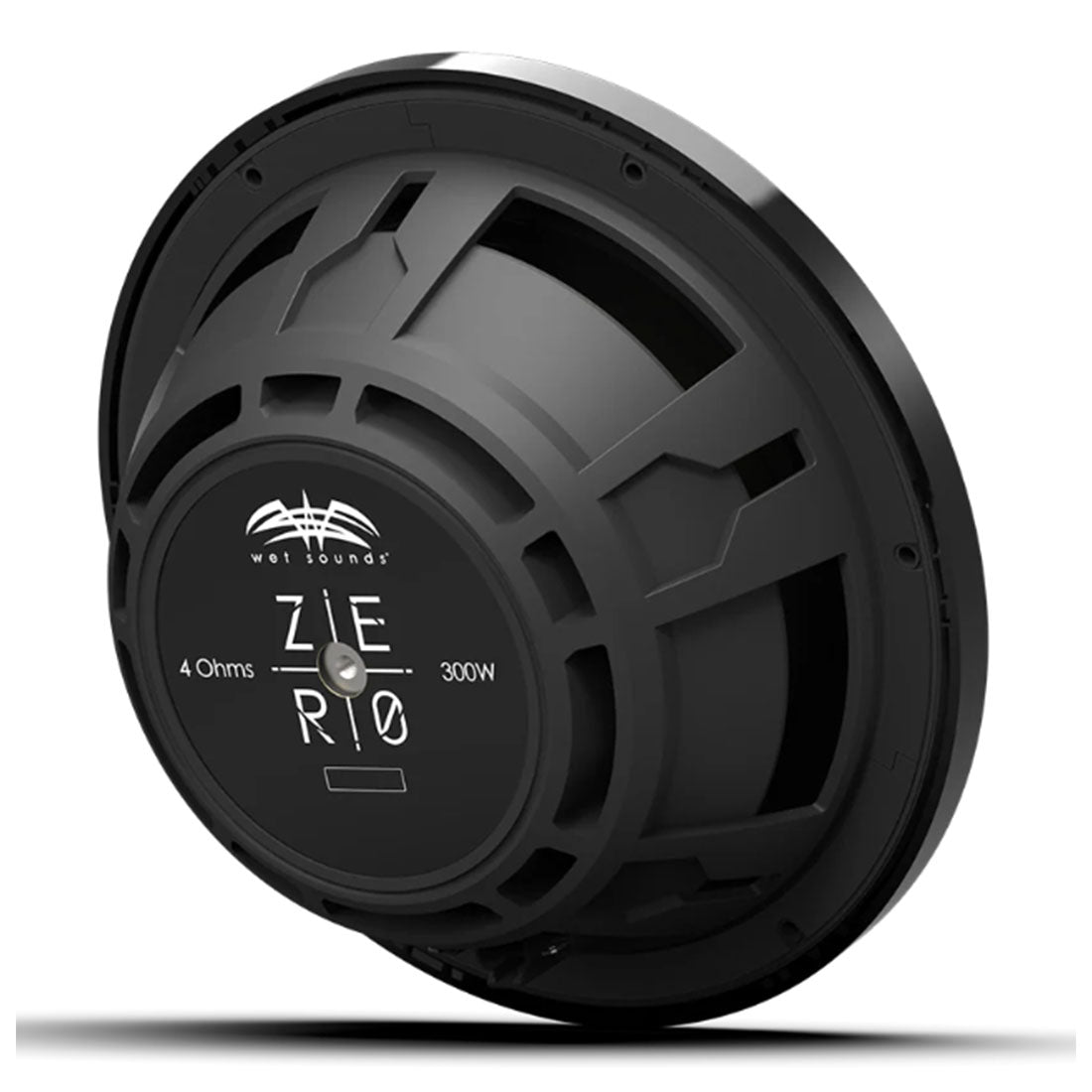 Wet Sounds ZERO10S4XZ-B 10" 4-Ohm High-Output Shallow Mount Marine Subwoofer - Black - Each
