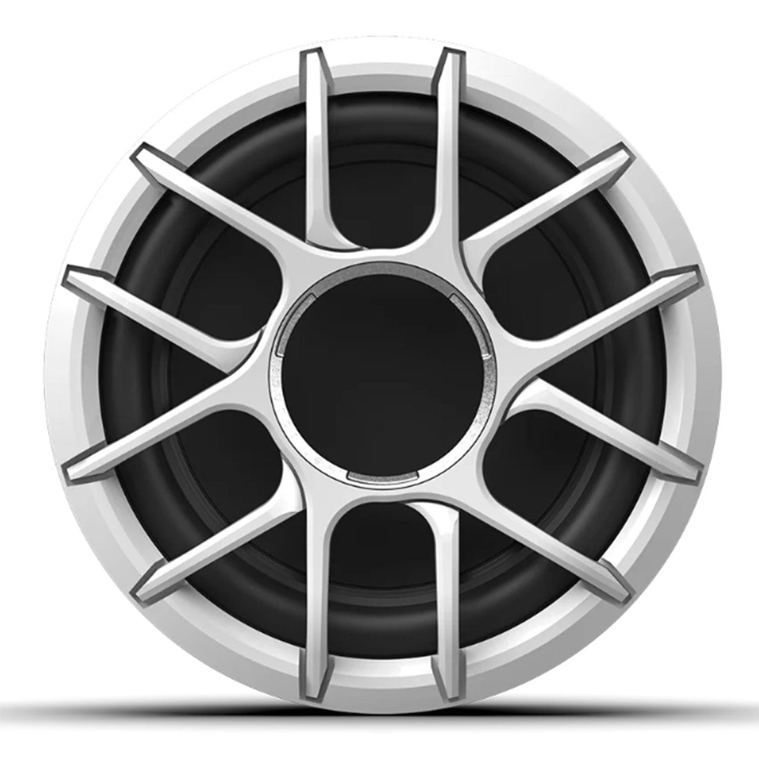 Wet Sounds ZERO10S4XZ-W 10" 4-Ohm High-Output Shallow Mount Marine Subwoofer Enclosure - White Grille - Each