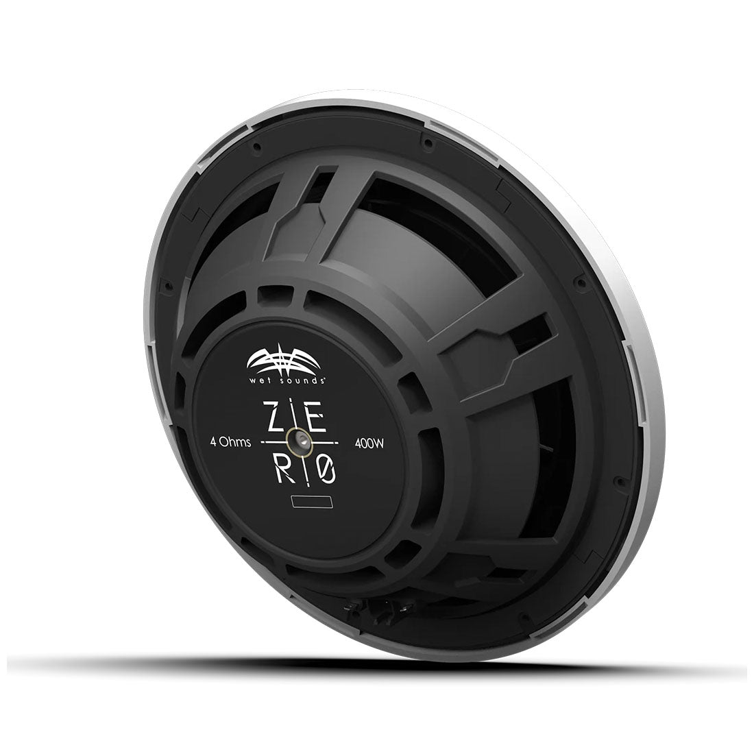 Wet Sounds ZERO12S4XZ-W 12" 4-Ohm Shallow Mount Marine Subwoofer - White - Each
