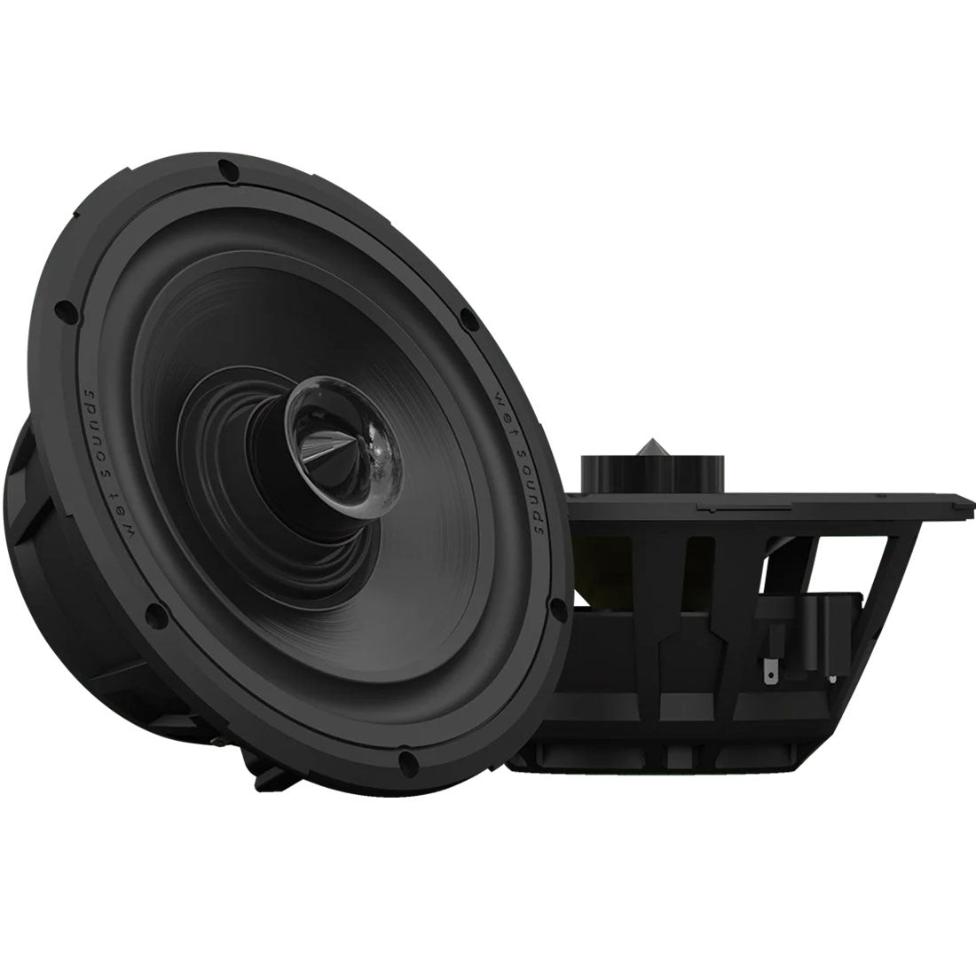 Wet Sounds ZERO8XY-W 8" Marine Speakers with White Grilles - Black - Pair