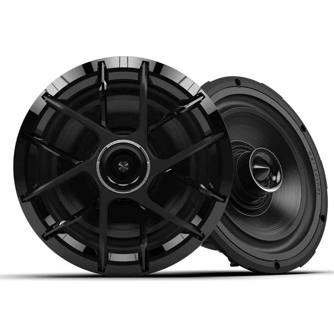 Wet Sounds ZERO8XZ-B 8" Marine Speakers with Black Grilles - Black - Pair