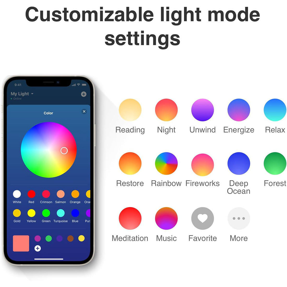 WiiM Wake-up Light: Sound Machine, Music Alarms, and Sleep Assistant
