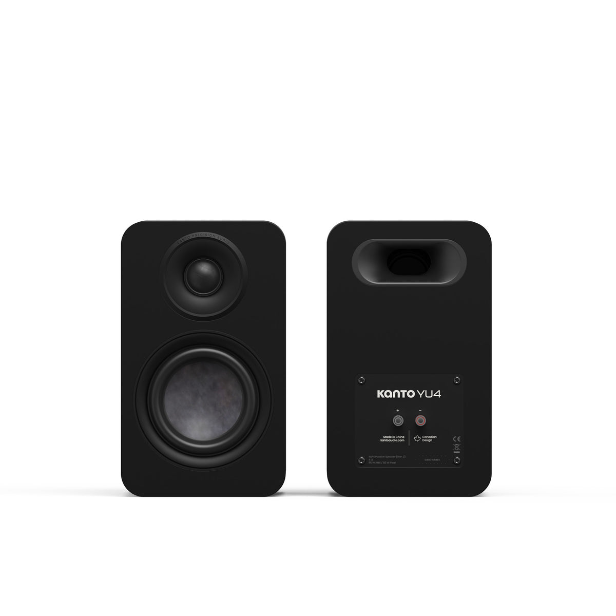 Kanto YU4 Passive (2nd Gen) Bookshelf Speakers With 4" Woofer - Pair