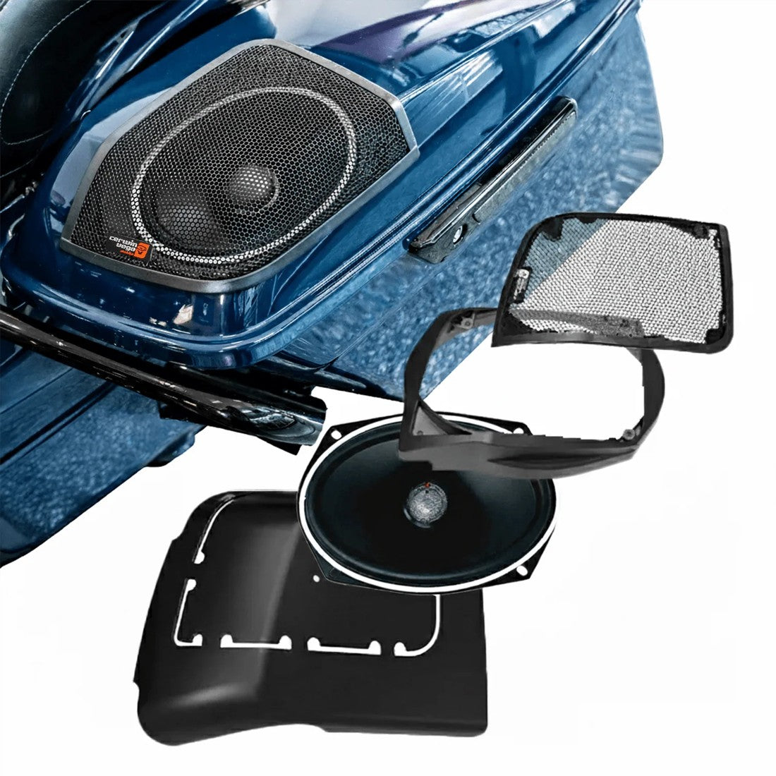 Cerwin Vega RPMST694LK Cut In Lid Kit with ST69CX Speakers for 2014-2023 Harley Davidson Models